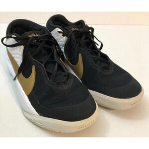 Nike Team Size 5.5Y (Youth) Hustle DX-SU21 Kids Shoes Gold Black White CW6735-02